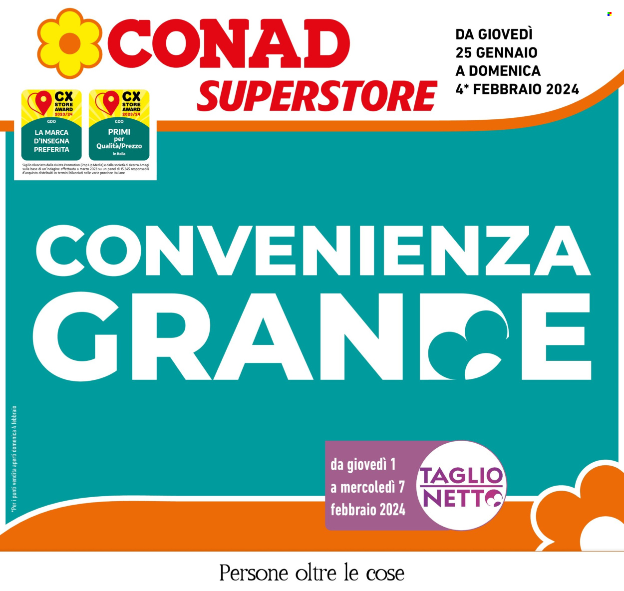 Leták Conad Superstore - 25.1.2024 - 4.2.2024. Strana 1