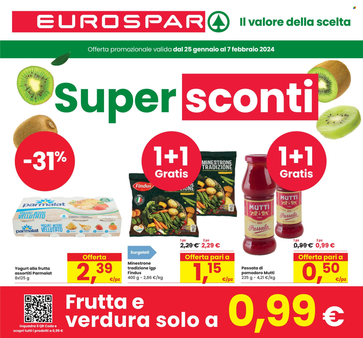 Volantino Eurospar - 25/1/2024 - 7/2/2024. Pagina 1