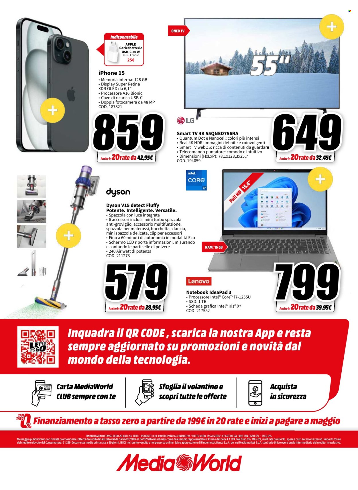 Volantino MediaWorld - 26/1/2024 - 4/2/2024. Pagina 32