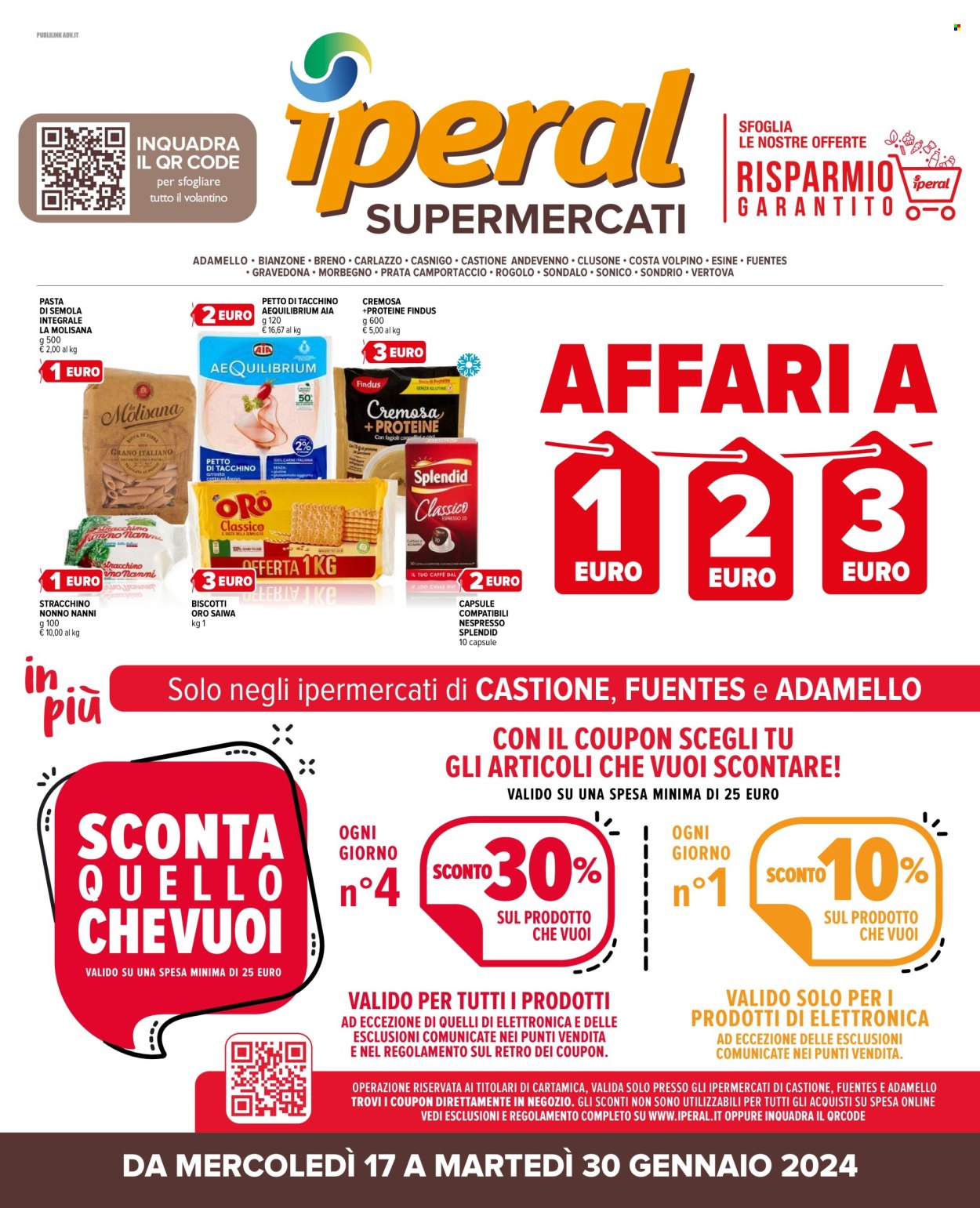 Volantino Iperal - 17/1/2024 - 30/1/2024. Pagina 1
