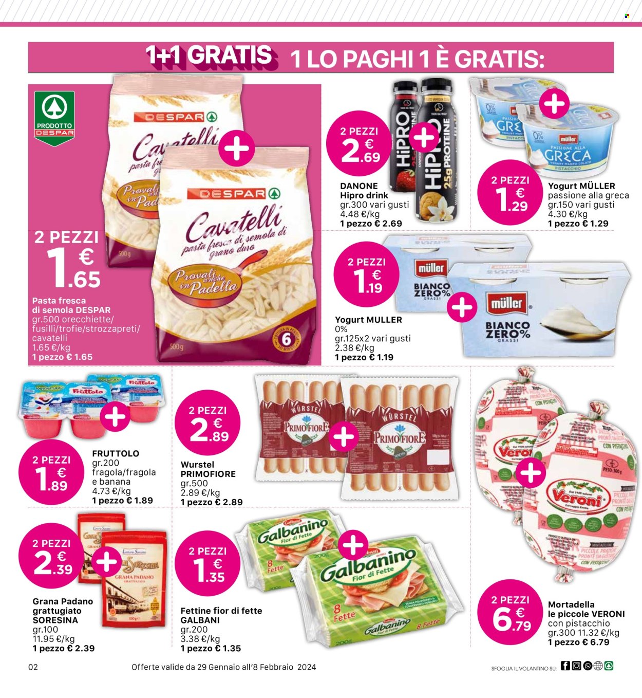 Volantino Eurospar - 29/1/2024 - 8/2/2024. Pagina 2