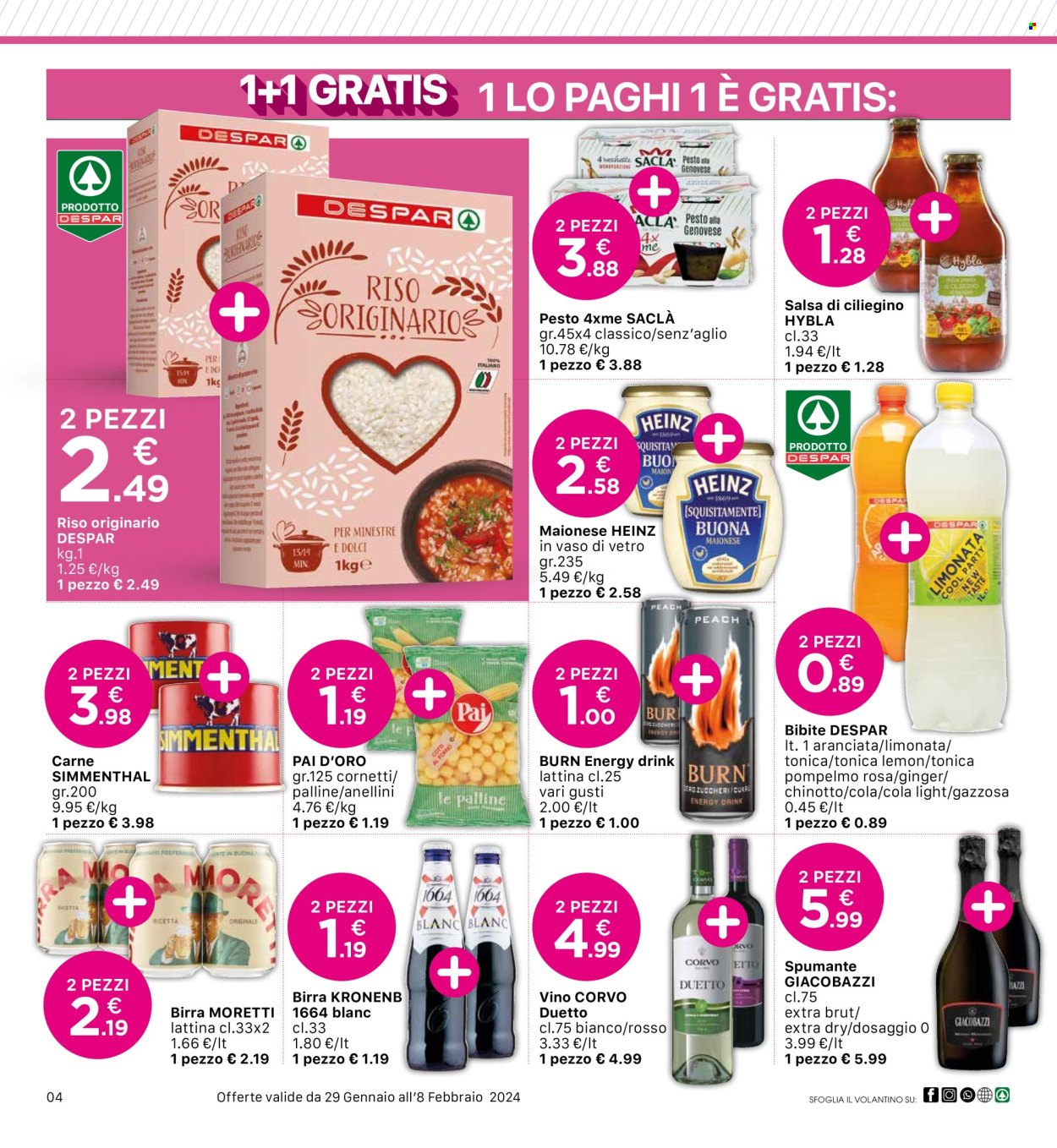 Volantino Eurospar - 29/1/2024 - 8/2/2024. Pagina 4