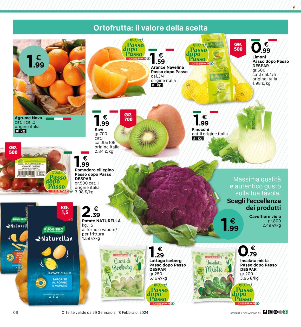 Volantino Eurospar - 29/1/2024 - 8/2/2024. Pagina 6