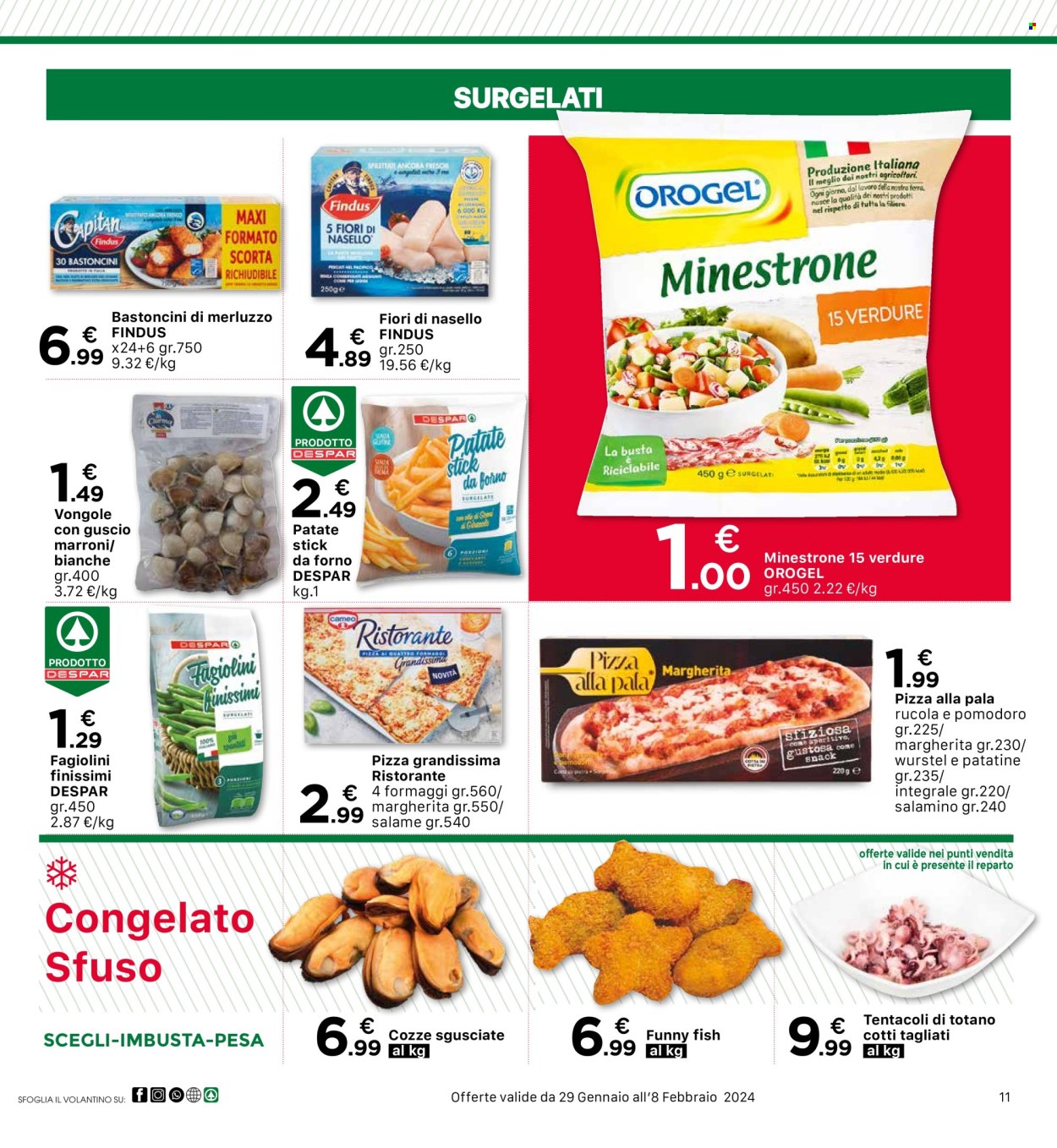 Volantino Eurospar - 29/1/2024 - 8/2/2024. Pagina 11