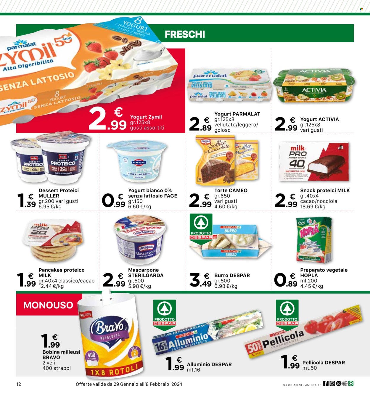 Volantino Eurospar - 29/1/2024 - 8/2/2024. Pagina 12