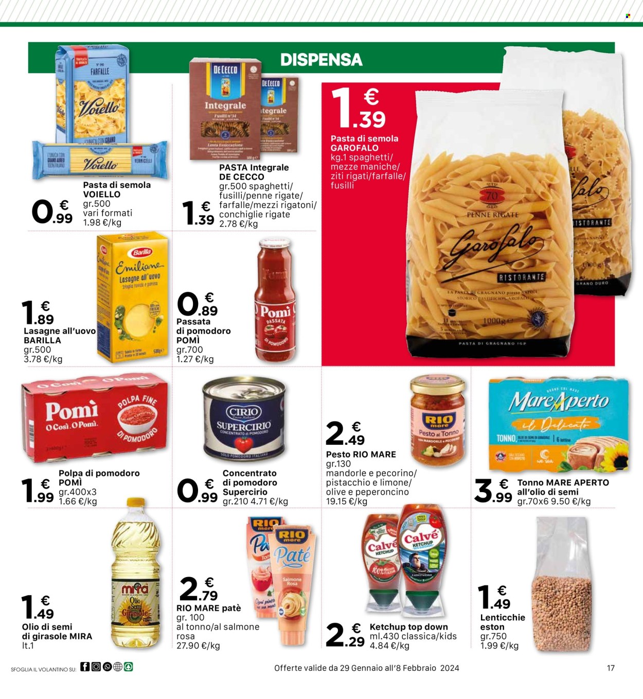 Volantino Eurospar - 29/1/2024 - 8/2/2024. Pagina 17
