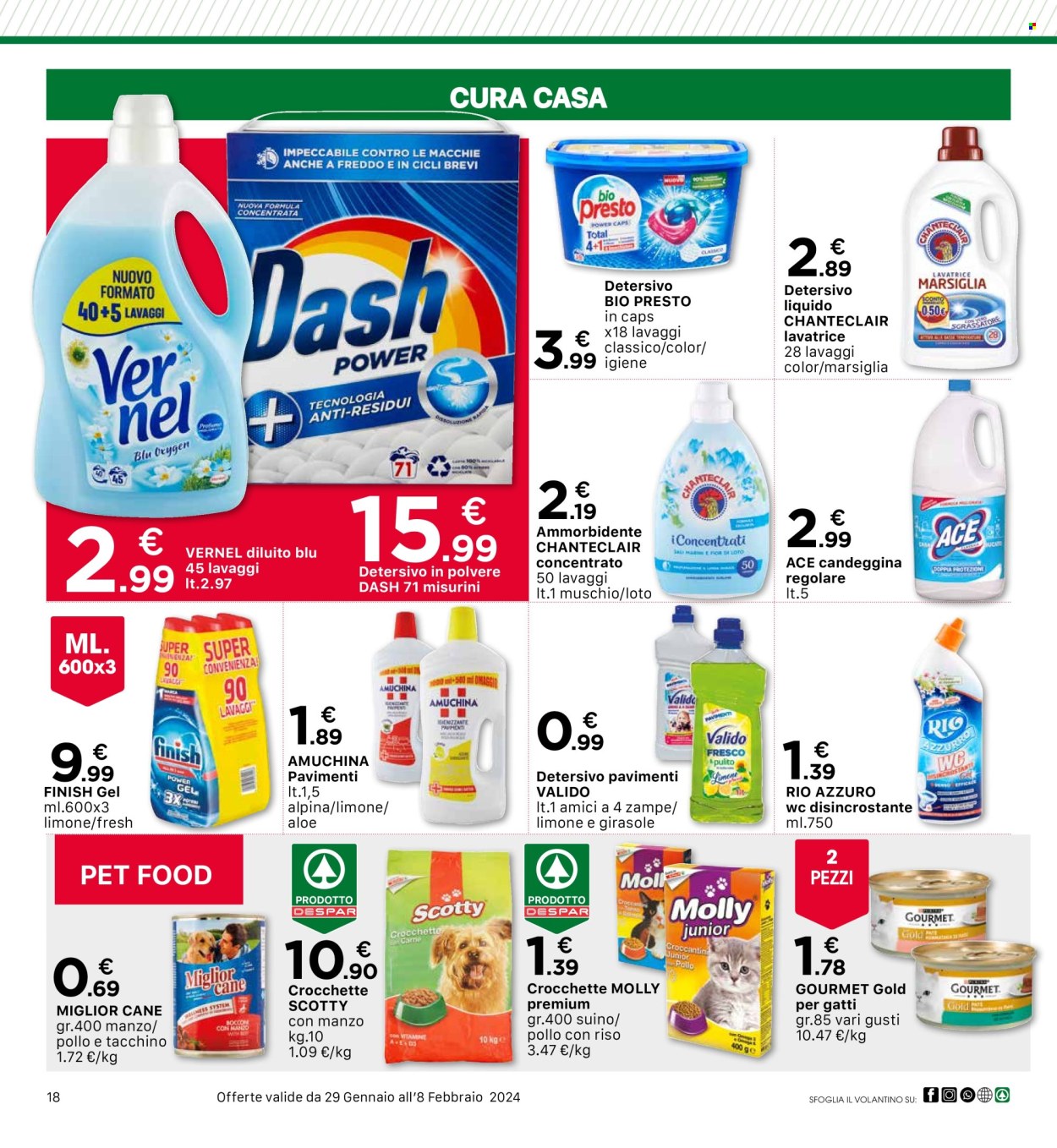 Volantino Eurospar - 29/1/2024 - 8/2/2024. Pagina 18