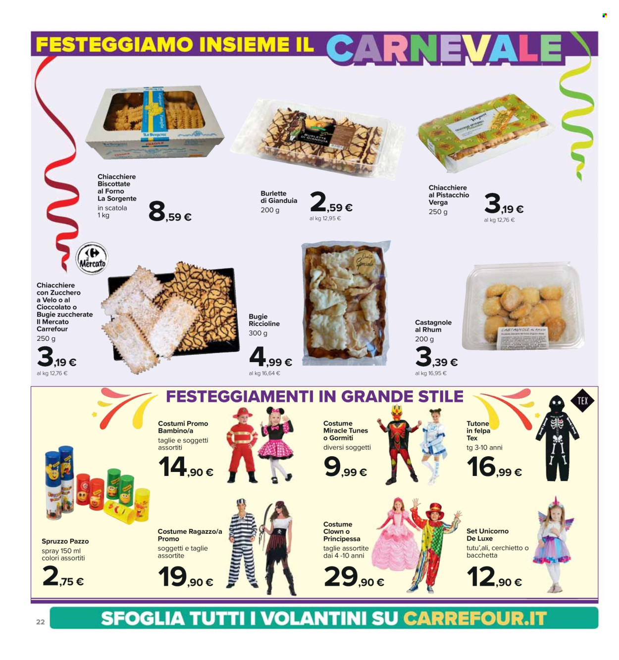Volantino Carrefour - 2/2/2024 - 11/2/2024. Pagina 22