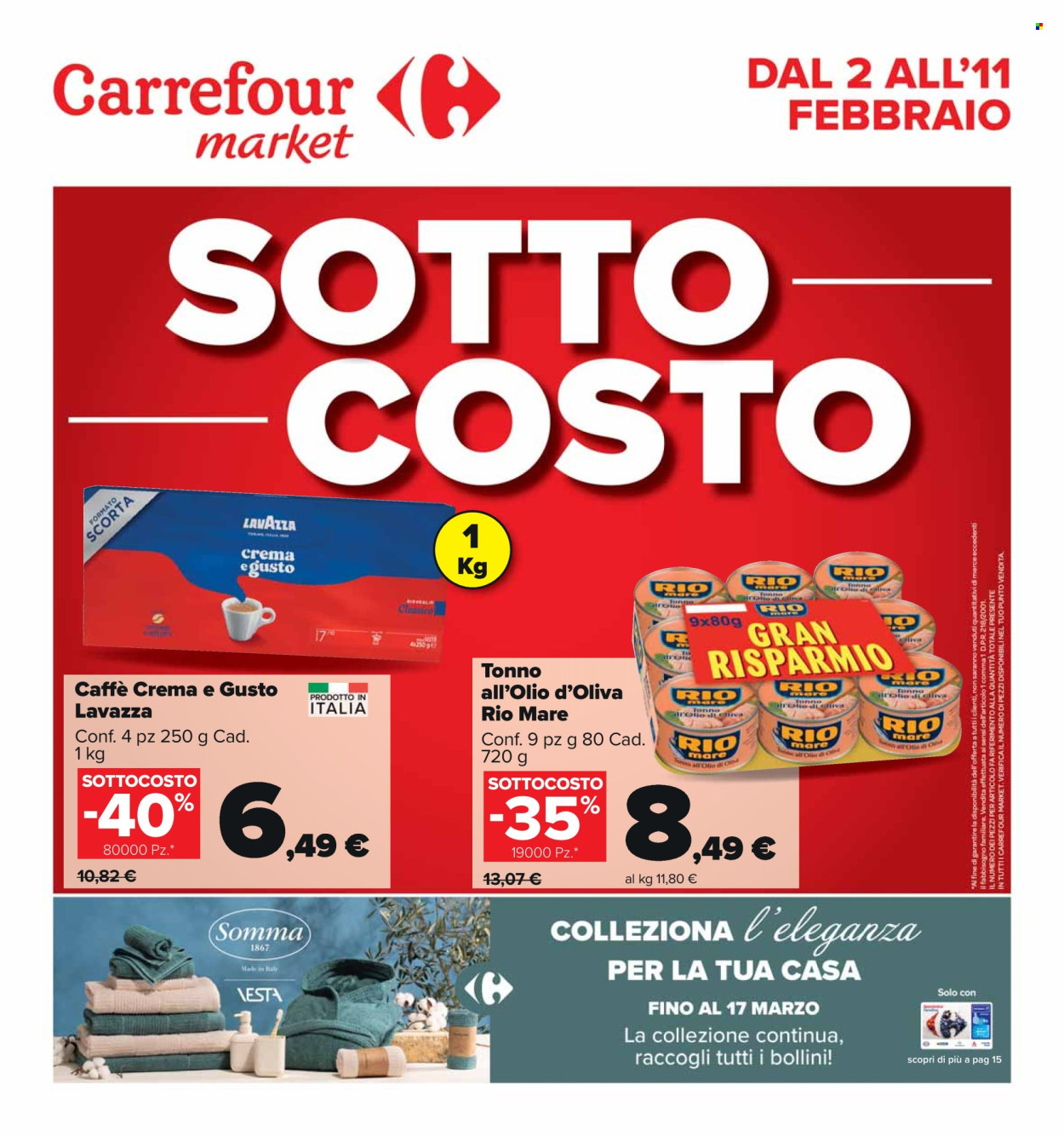 Volantino Carrefour - 2/2/2024 - 11/2/2024. Pagina 1