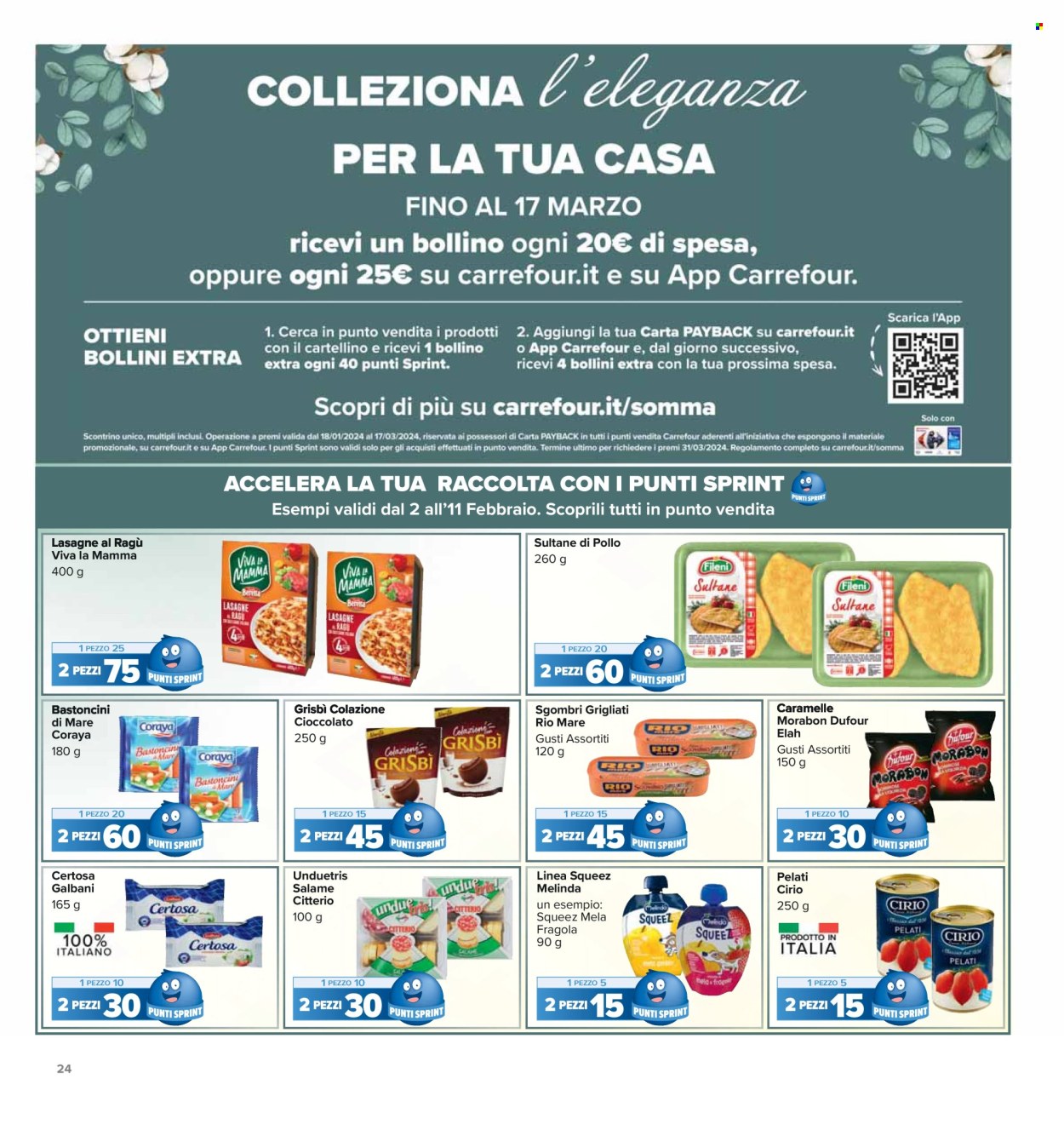Volantino Carrefour - 2/2/2024 - 11/2/2024. Pagina 24