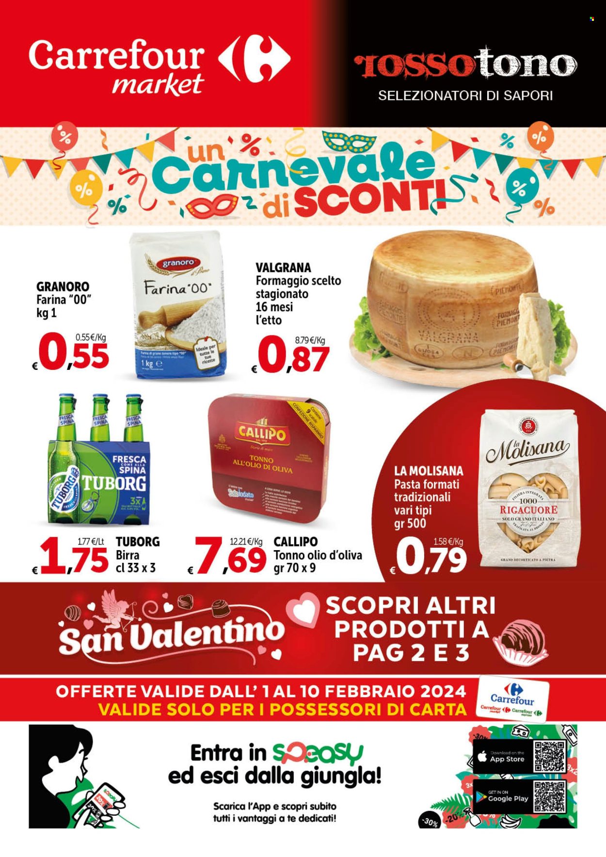 Leták Carrefour - 1.2.2024 - 10.2.2024. Strana 1