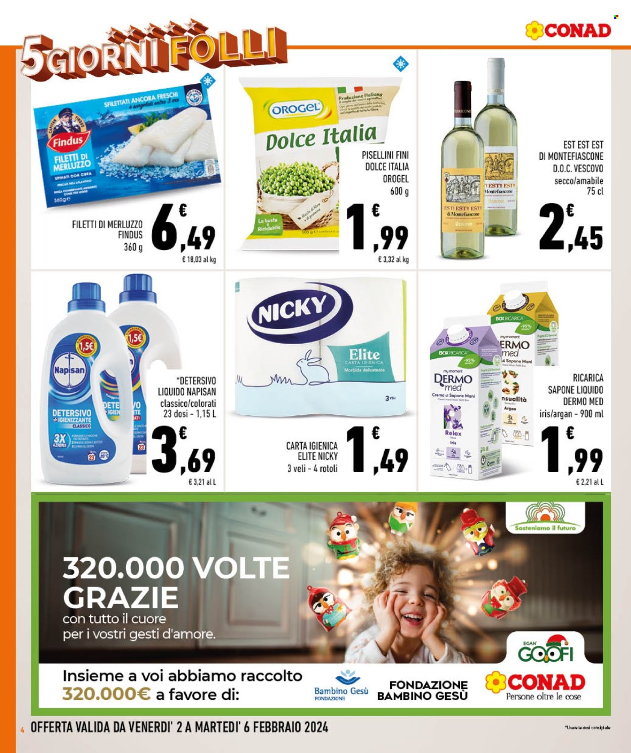 Leták Conad - 2.2.2024 - 6.2.2024. Strana 4