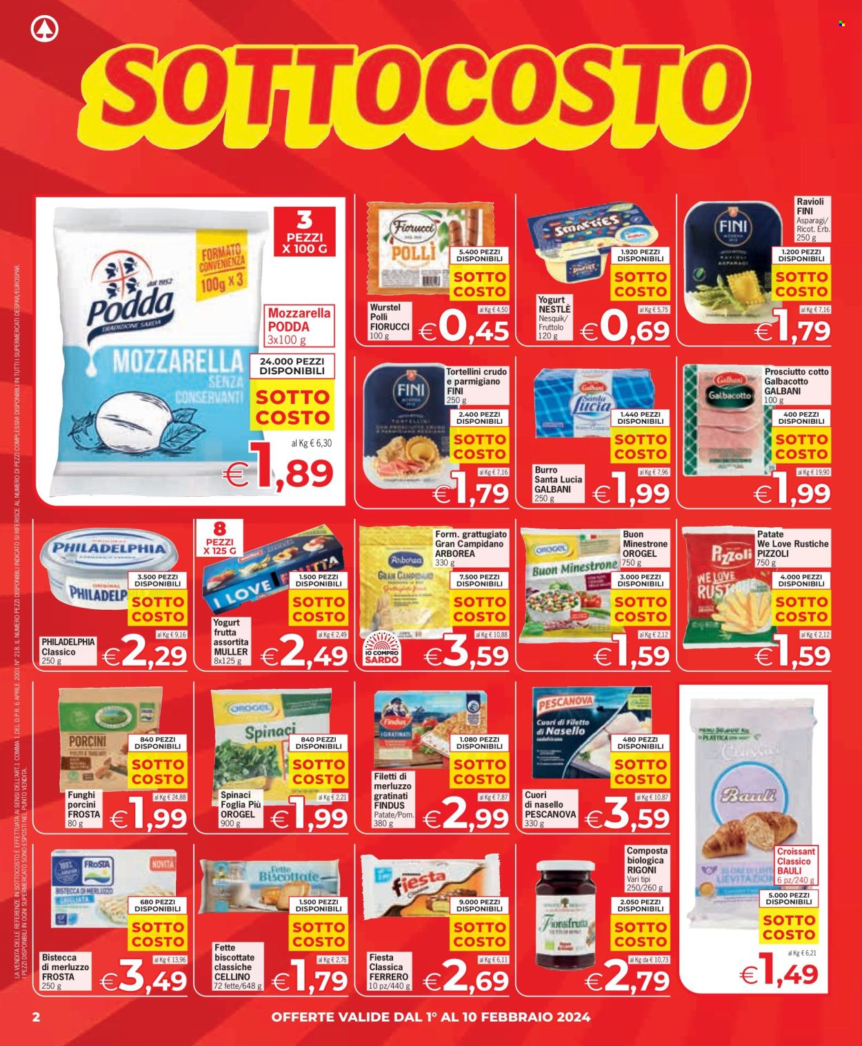 Leták Eurospar - 1.2.2024 - 11.2.2024. Strana 2