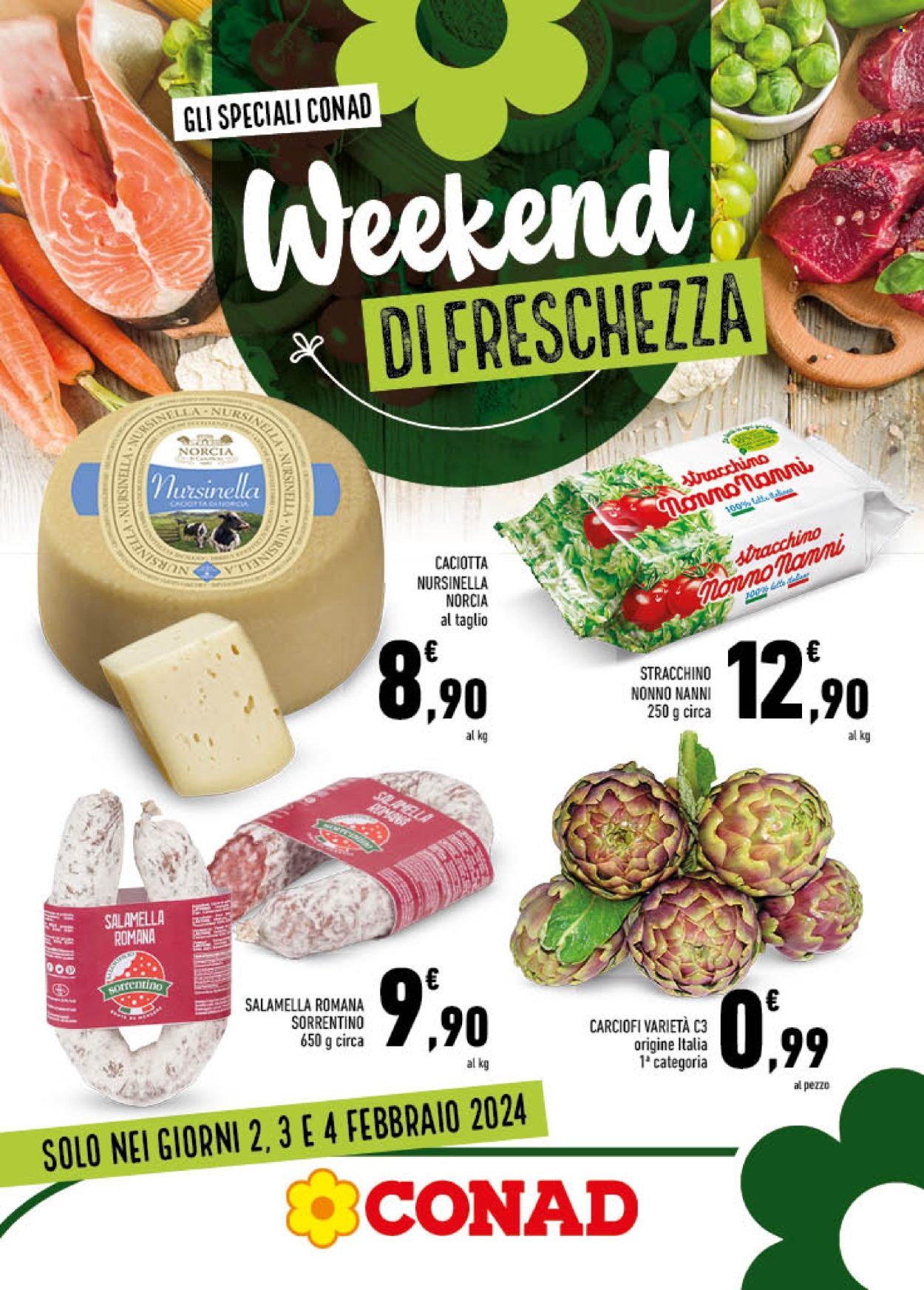 Leták Conad - 2.2.2024 - 4.2.2024. Strana 1