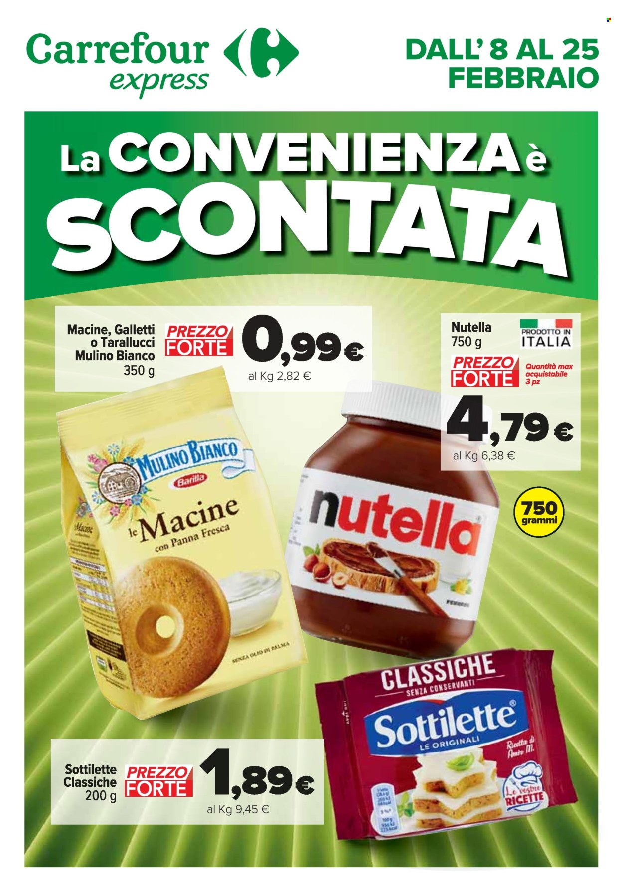 Volantino Carrefour - 8/2/2024 - 25/2/2024. Pagina 1