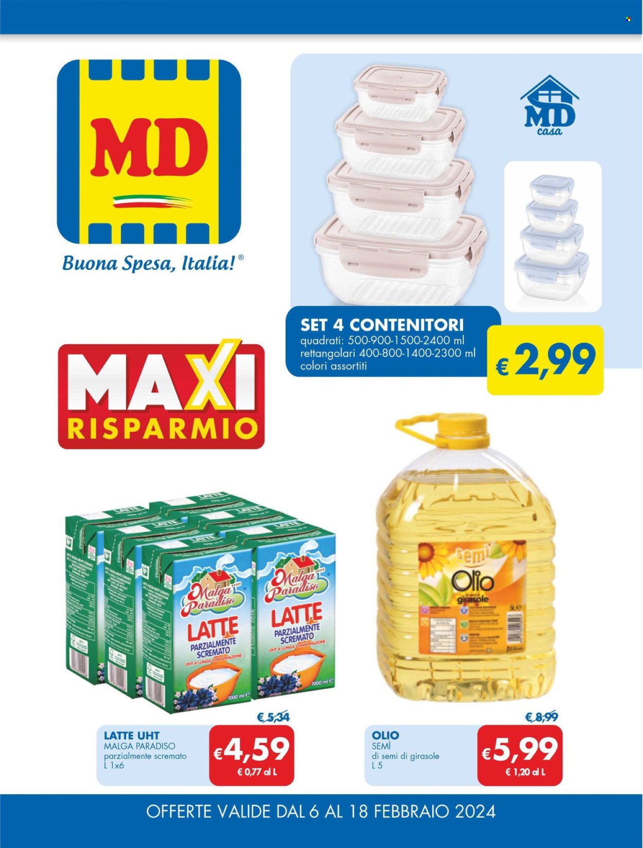 Volantino MD Discount - 6/2/2024 - 18/2/2024. Pagina 1