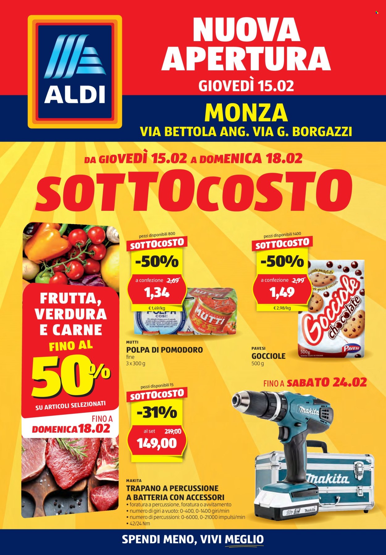 Volantino Aldi - 15/2/2024 - 24/2/2024. Pagina 1