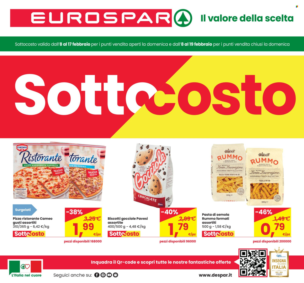 Volantino Eurospar - 8/2/2024 - 21/2/2024. Pagina 1