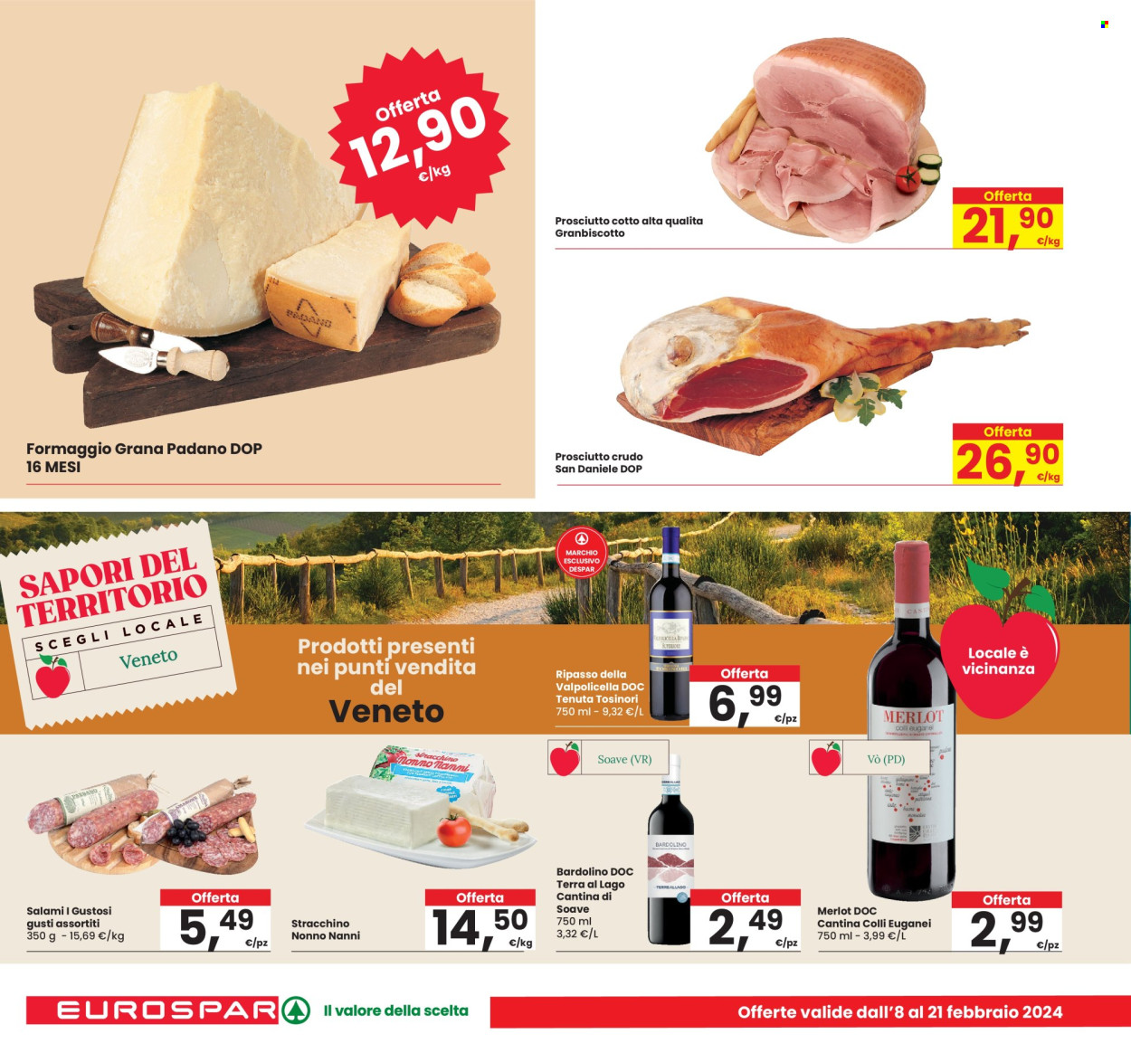 Volantino Eurospar - 8/2/2024 - 21/2/2024. Pagina 14
