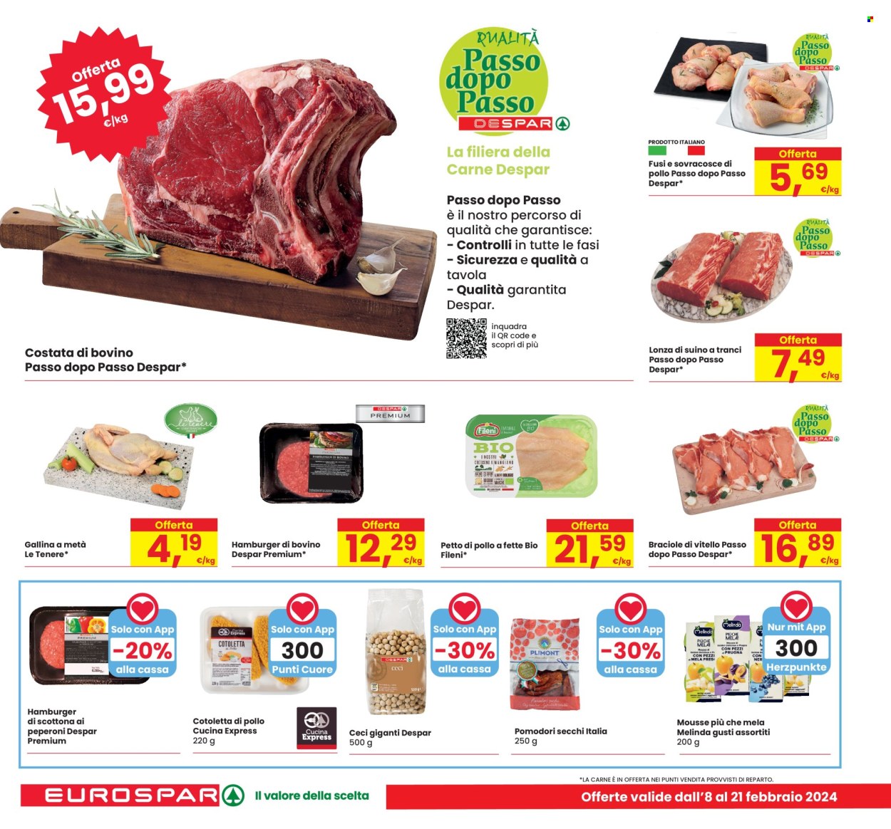 Volantino Eurospar - 8/2/2024 - 21/2/2024. Pagina 16