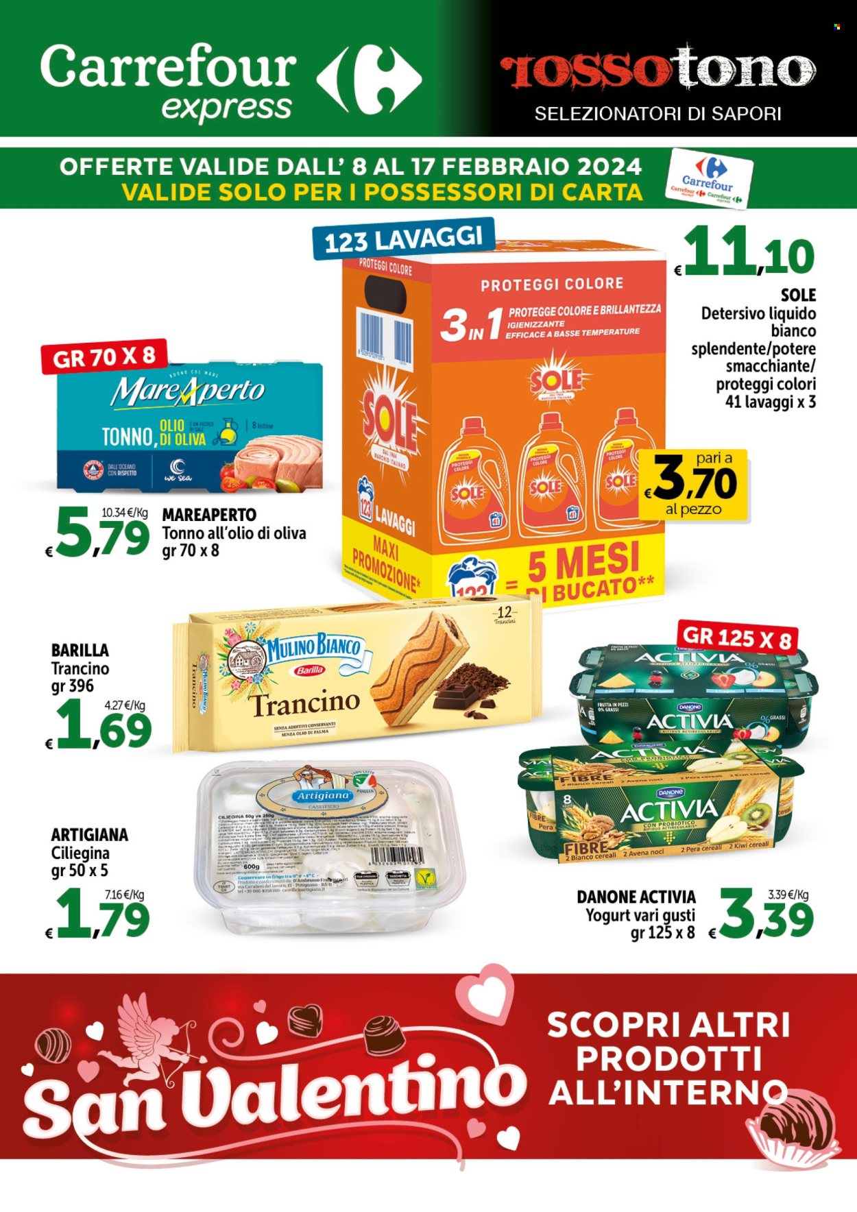 Volantino Carrefour - 8/2/2024 - 17/2/2024. Pagina 1