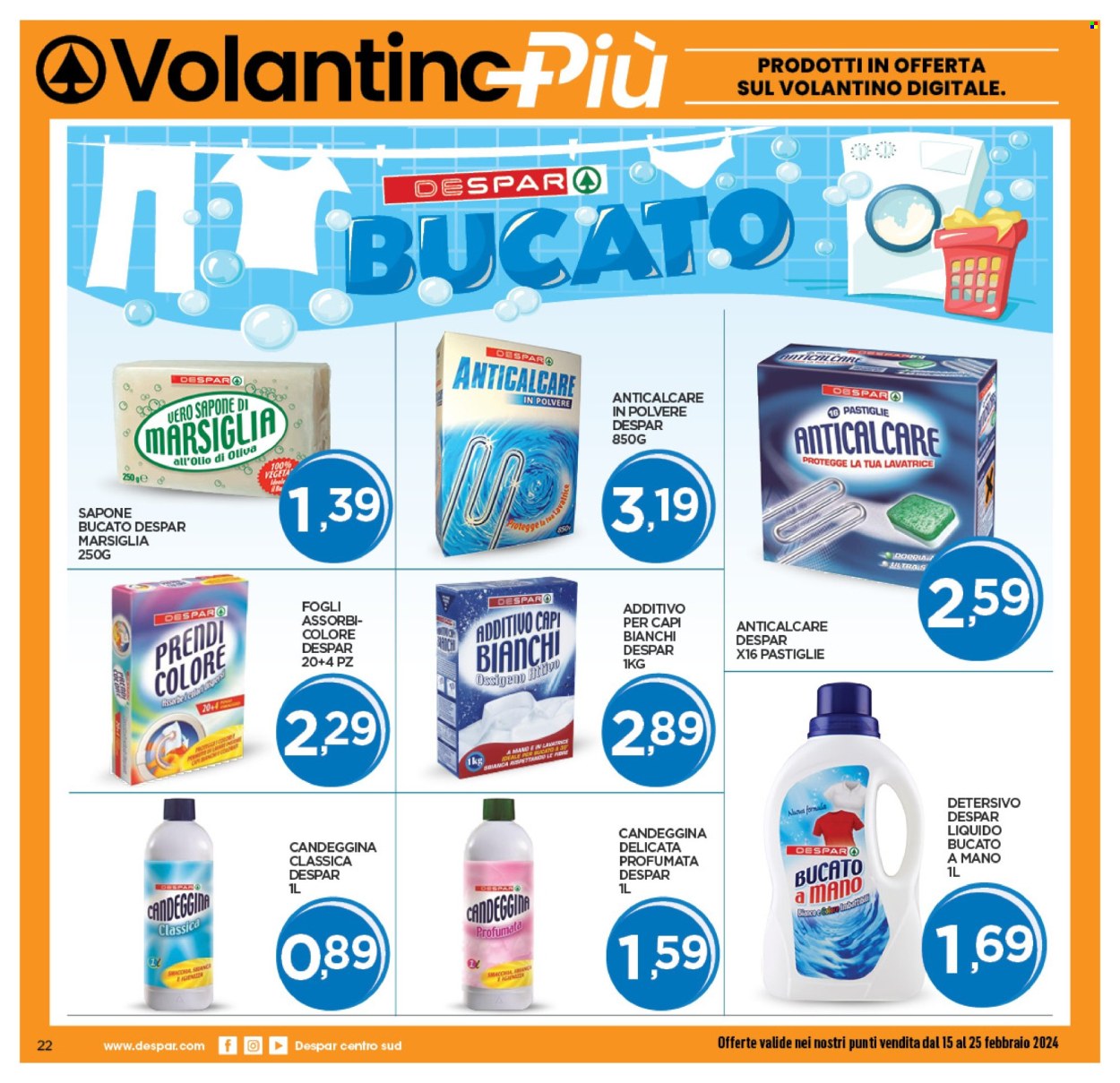 Volantino Eurospar - 15/2/2024 - 25/2/2024. Pagina 22