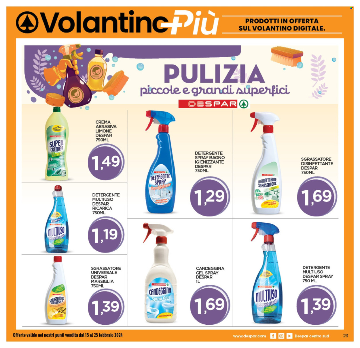 Volantino Eurospar - 15/2/2024 - 25/2/2024. Pagina 23