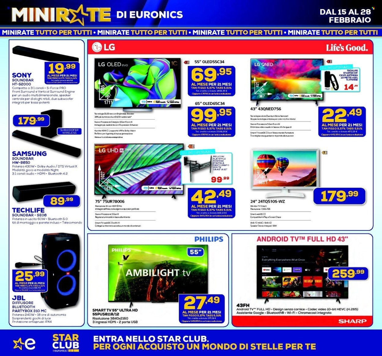 Volantino Euronics - 15/2/2024 - 28/2/2024. Pagina 2