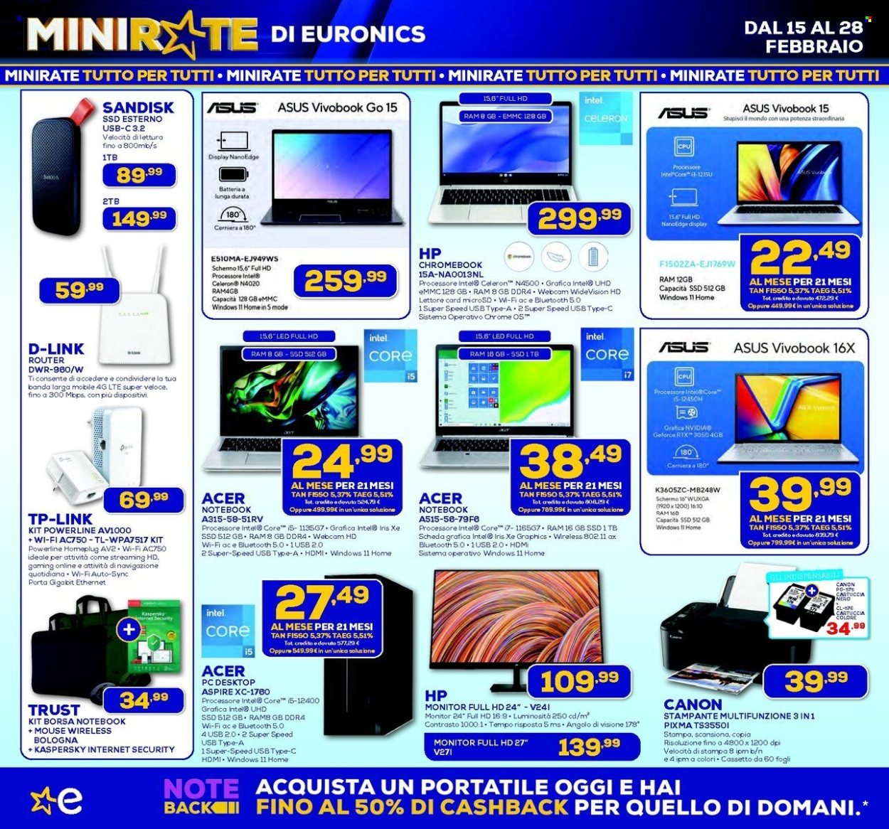Volantino Euronics - 15/2/2024 - 28/2/2024. Pagina 13