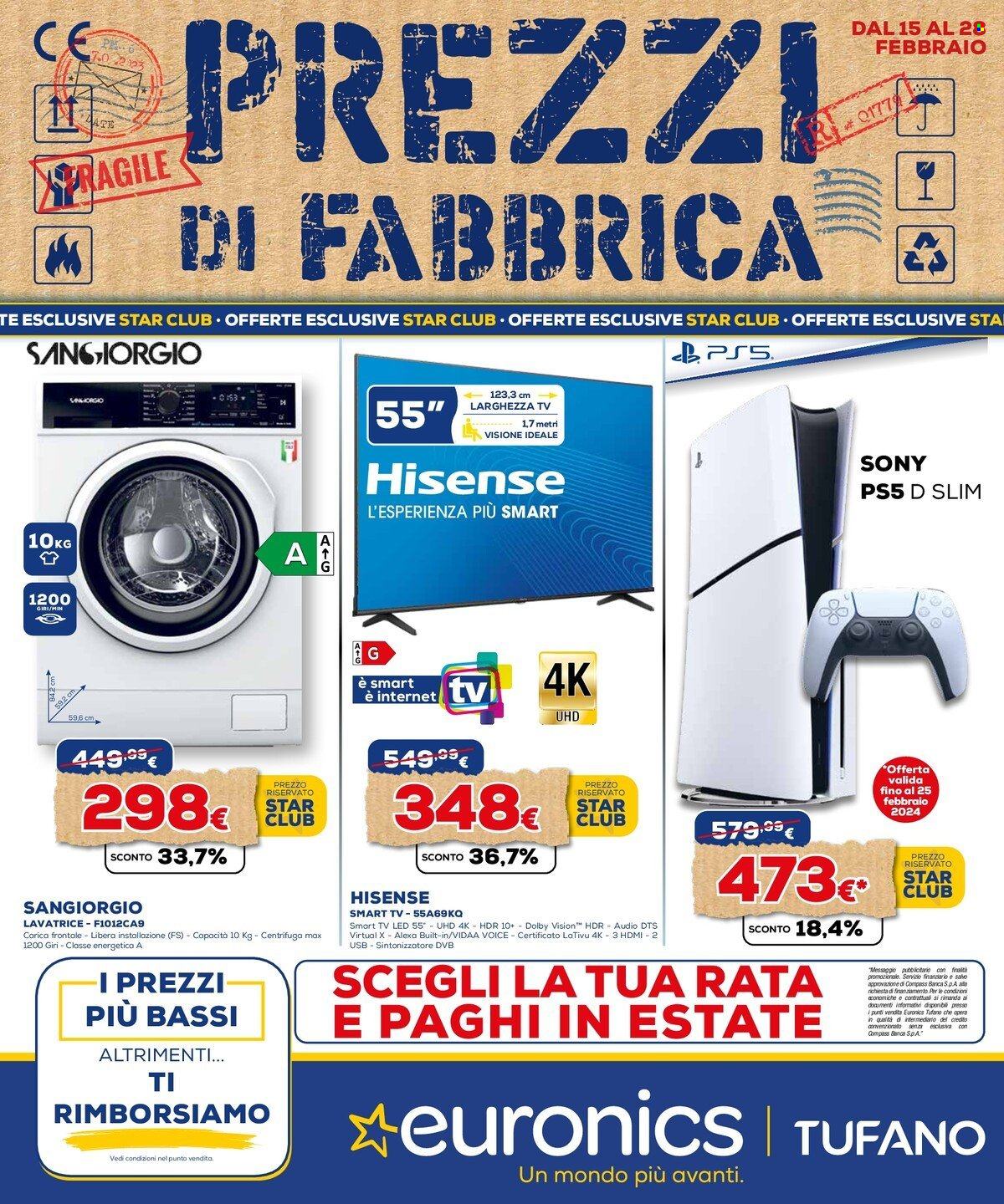 Volantino Euronics - 15/2/2024 - 28/2/2024. Pagina 1