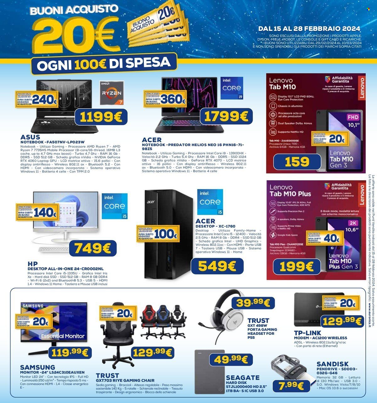 Volantino Euronics - 15/2/2024 - 28/2/2024. Pagina 11