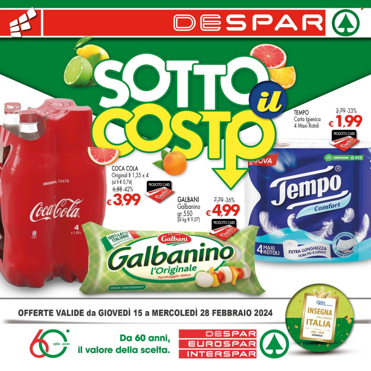 Volantino Despar - 15/2/2024 - 28/2/2024. Pagina 1