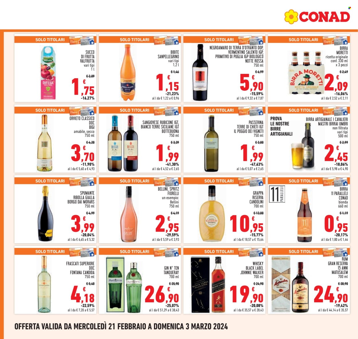 Volantino Conad - 21/2/2024 - 3/3/2024. Pagina 20
