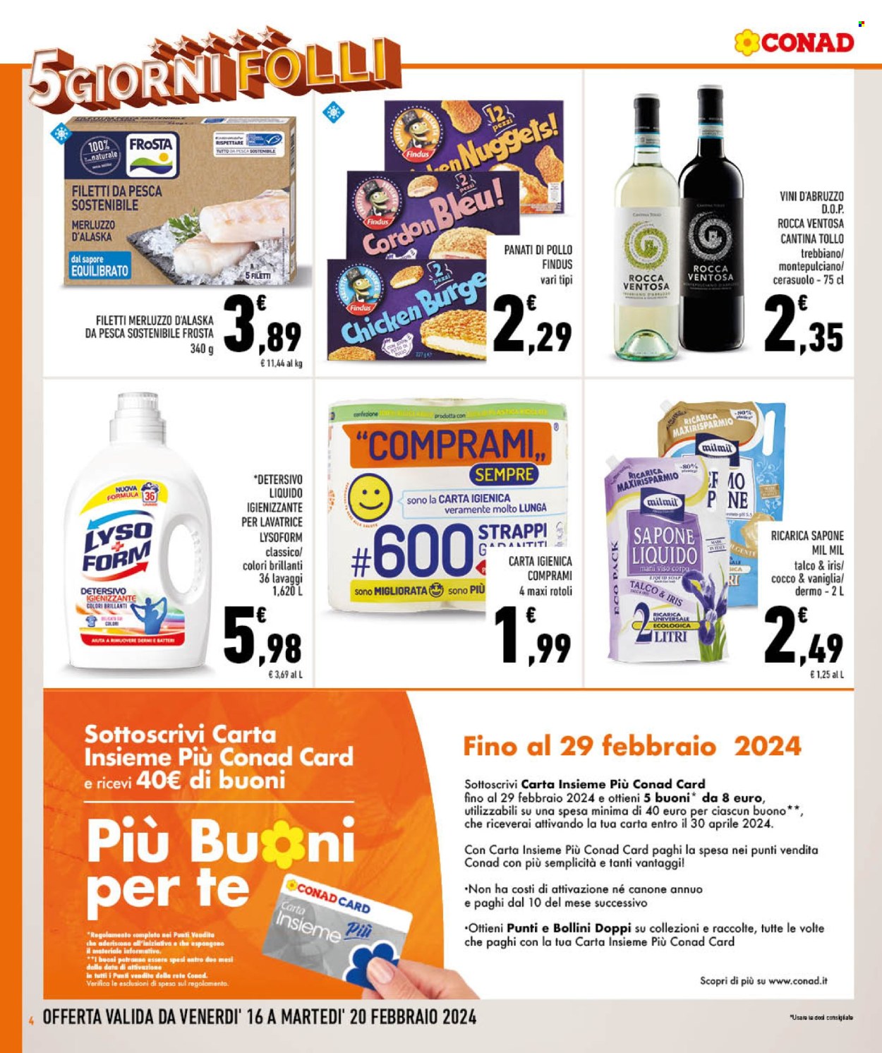 Leták Conad - 16.2.2024 - 20.2.2024. Strana 4