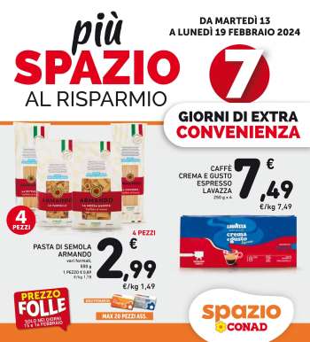 Volantino Spazio Conad - 13/2/2024 - 19/2/2024.