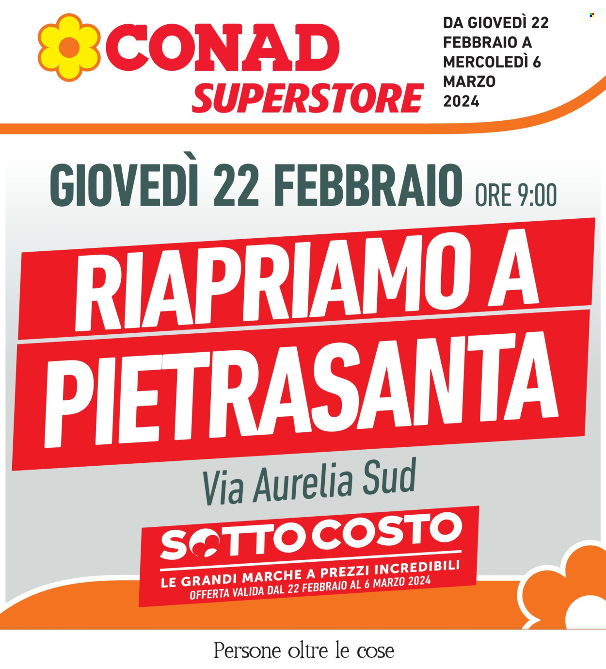 Volantino Conad Superstore - 22/2/2024 - 6/3/2024. Pagina 1