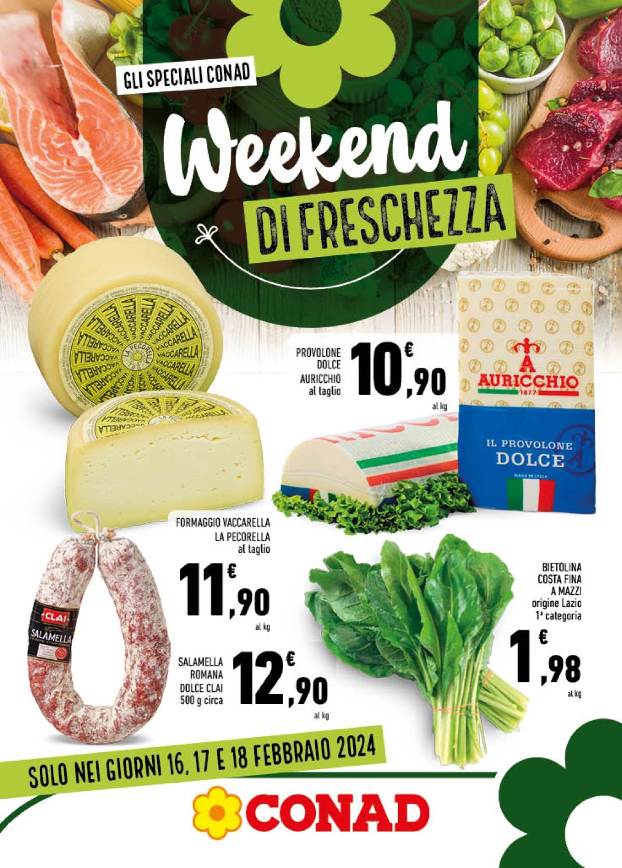 Volantino Conad - 16/2/2024 - 18/2/2024. Pagina 1