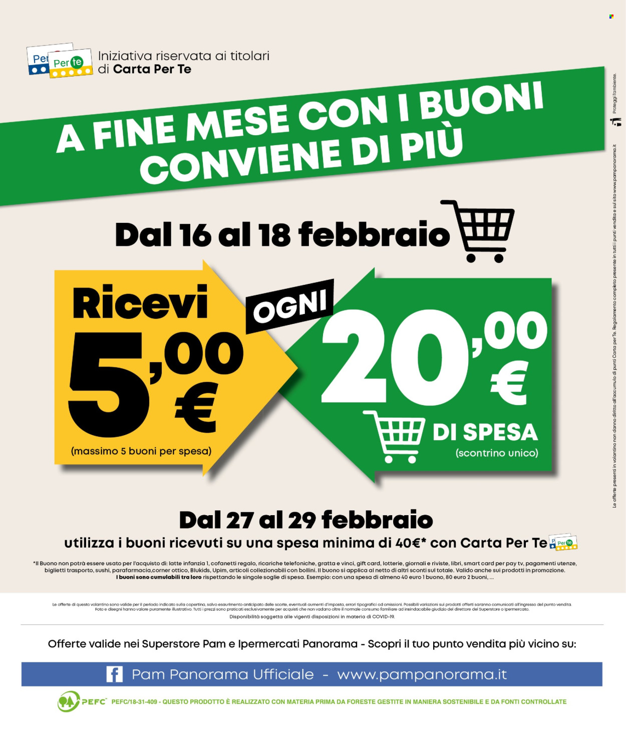 Volantino Pam Panorama - 15/2/2024 - 28/2/2024. Pagina 24