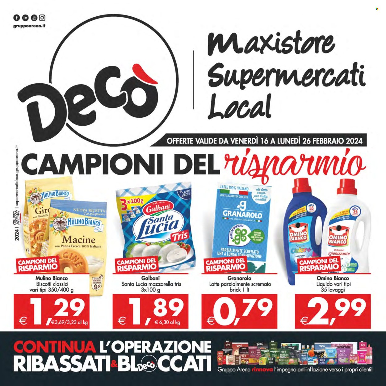 Volantino Deco - 16/2/2024 - 26/2/2024. Pagina 1