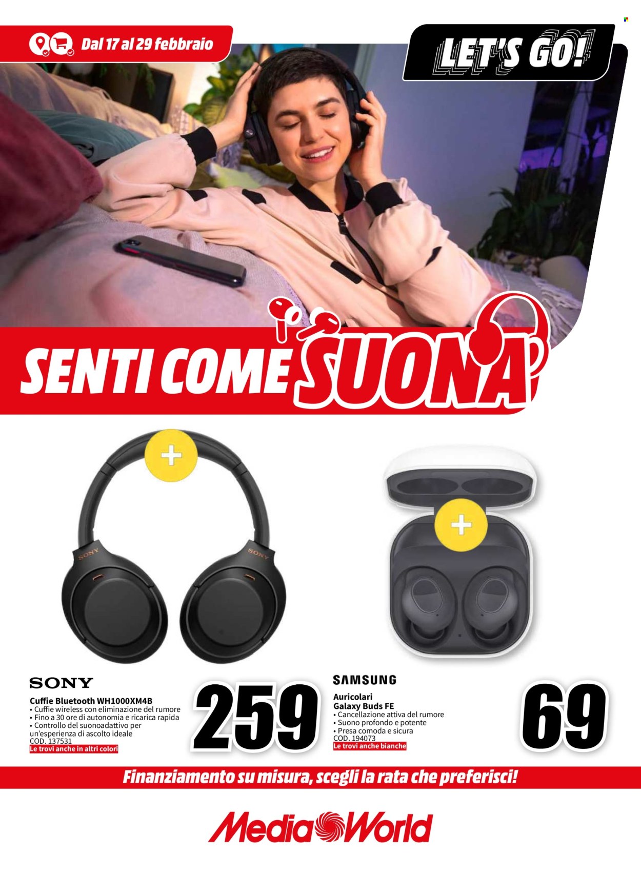Volantino MediaWorld - 17/2/2024 - 29/2/2024. Pagina 1