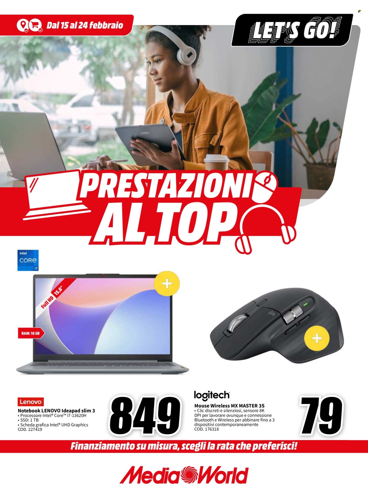 Volantino MediaWorld - 15/2/2024 - 24/2/2024. Pagina 1