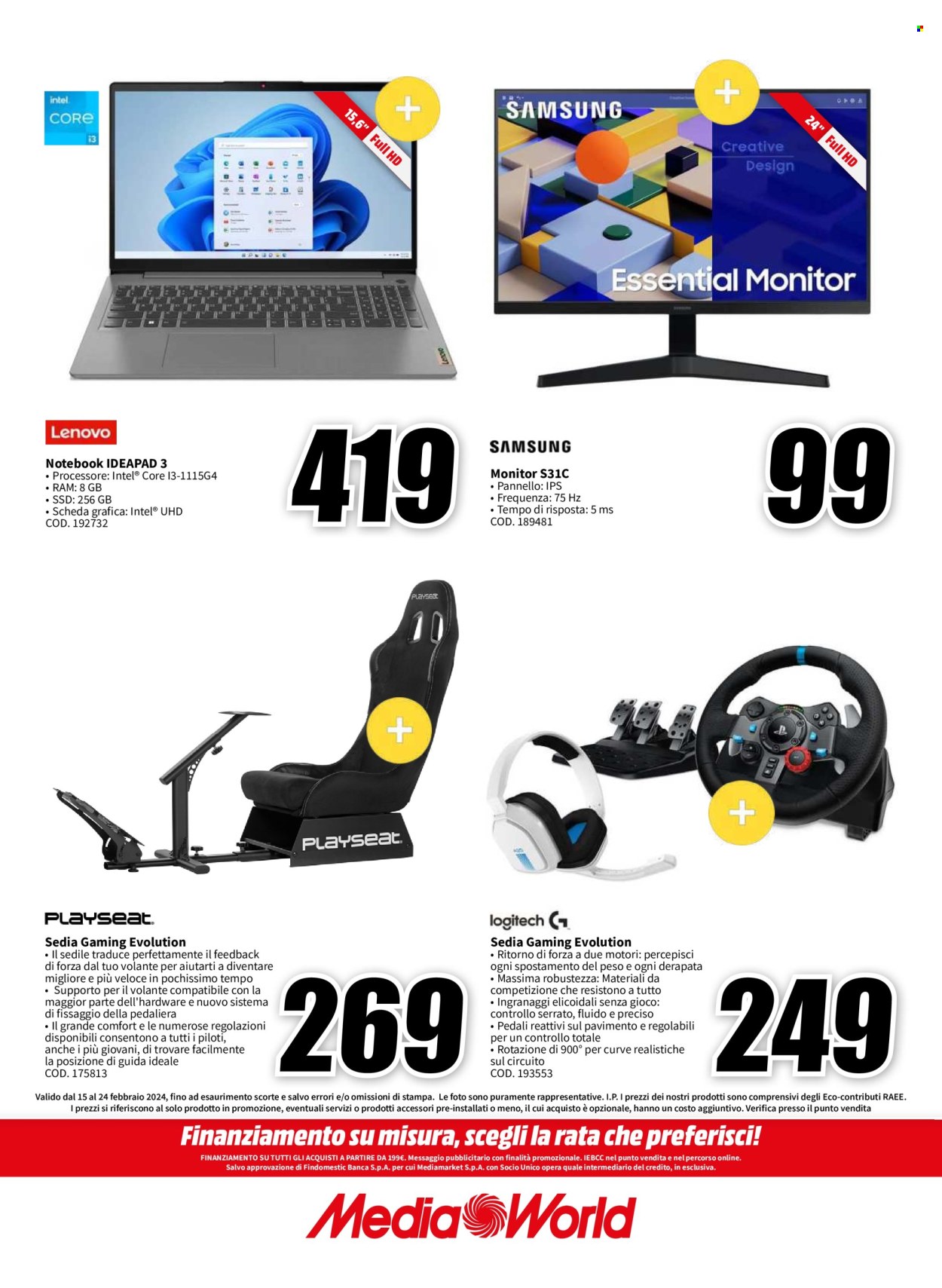 Volantino MediaWorld - 15/2/2024 - 24/2/2024. Pagina 16