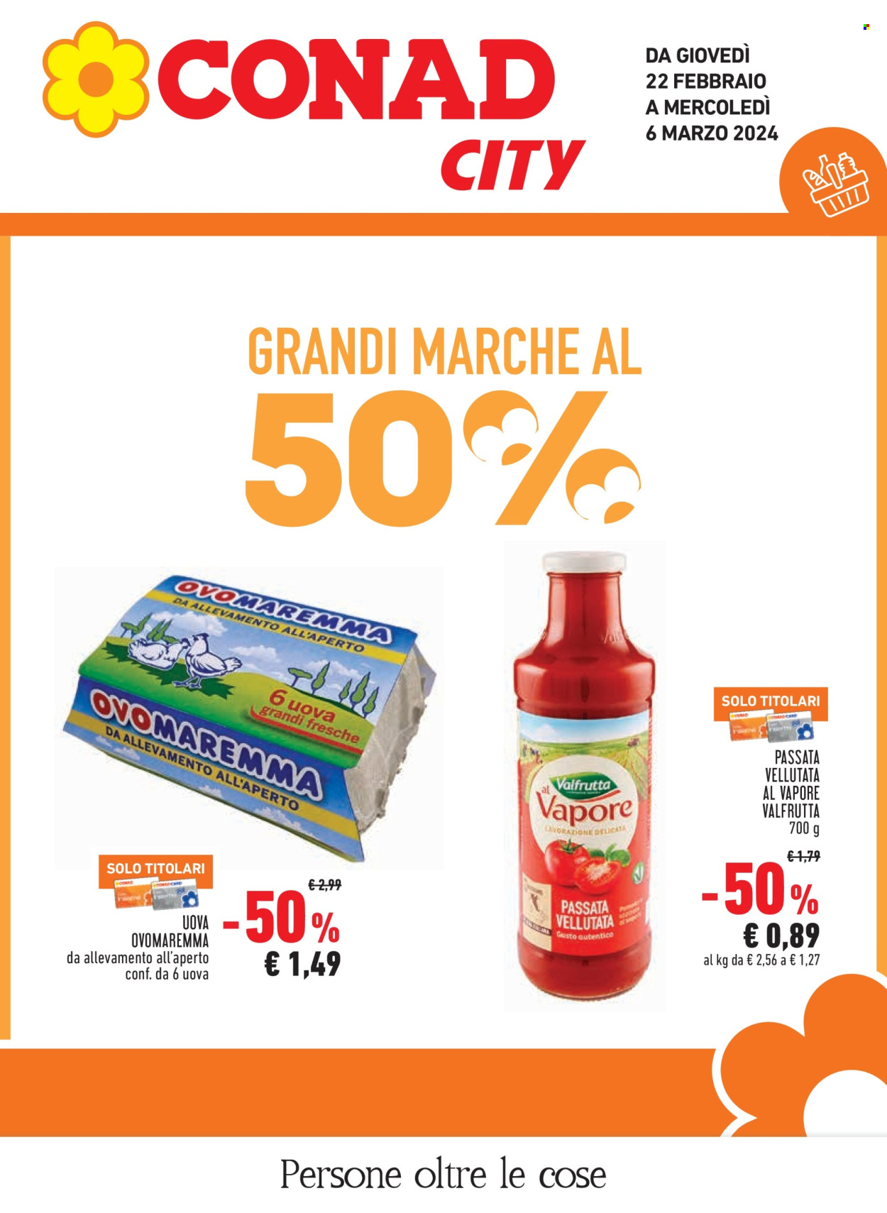 Volantino Conad City - 22/2/2024 - 6/3/2024. Pagina 1