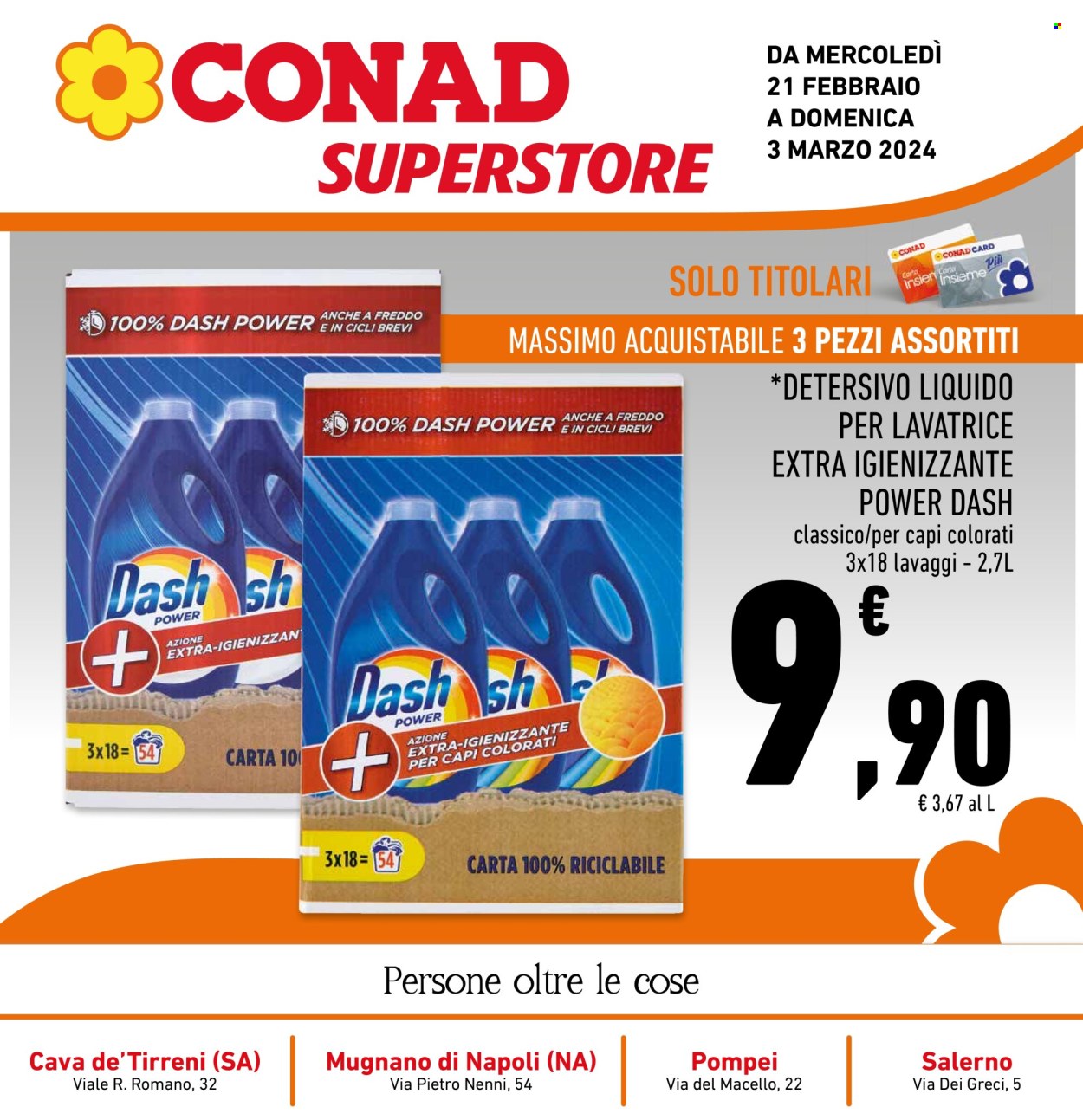 Volantino Conad Superstore - 21/2/2024 - 3/3/2024. Pagina 1