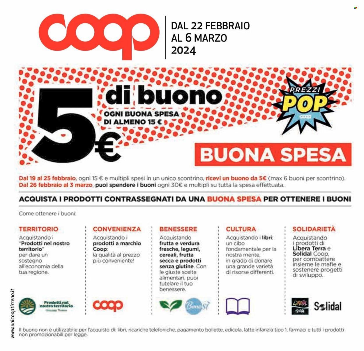 Leták Coop - 22.2.2024 - 6.3.2024. Strana 1
