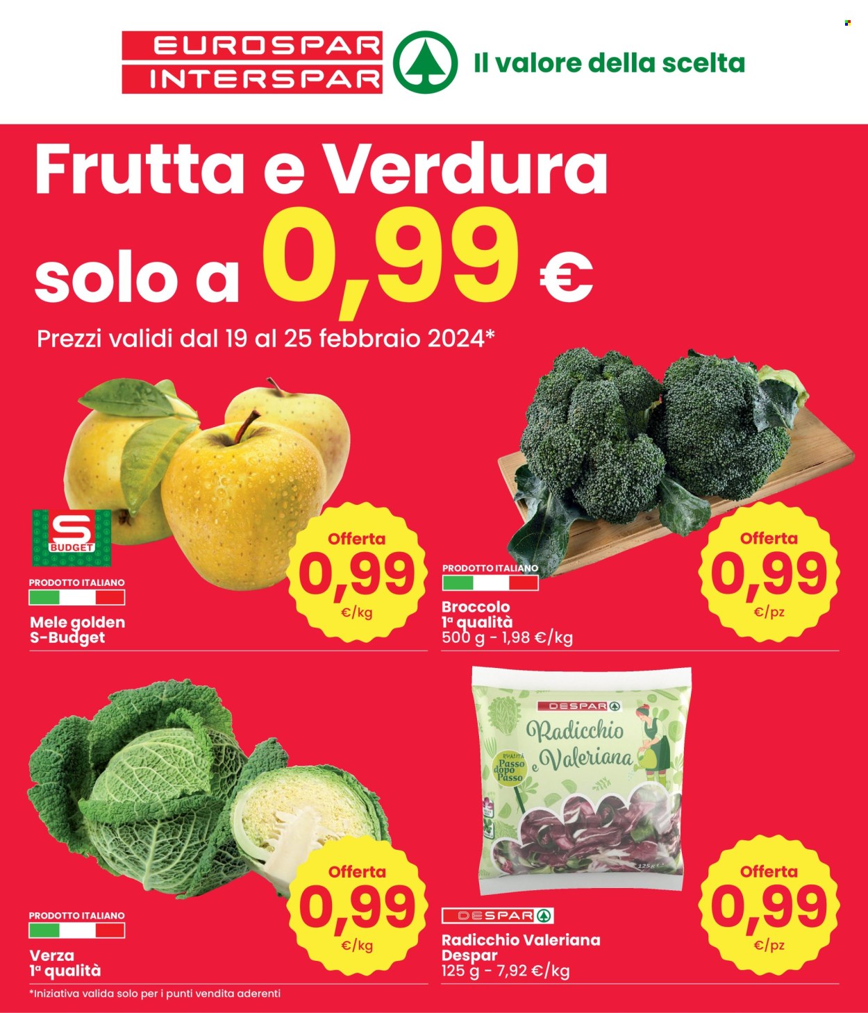 Volantino Eurospar - 19/2/2024 - 25/2/2024. Pagina 1