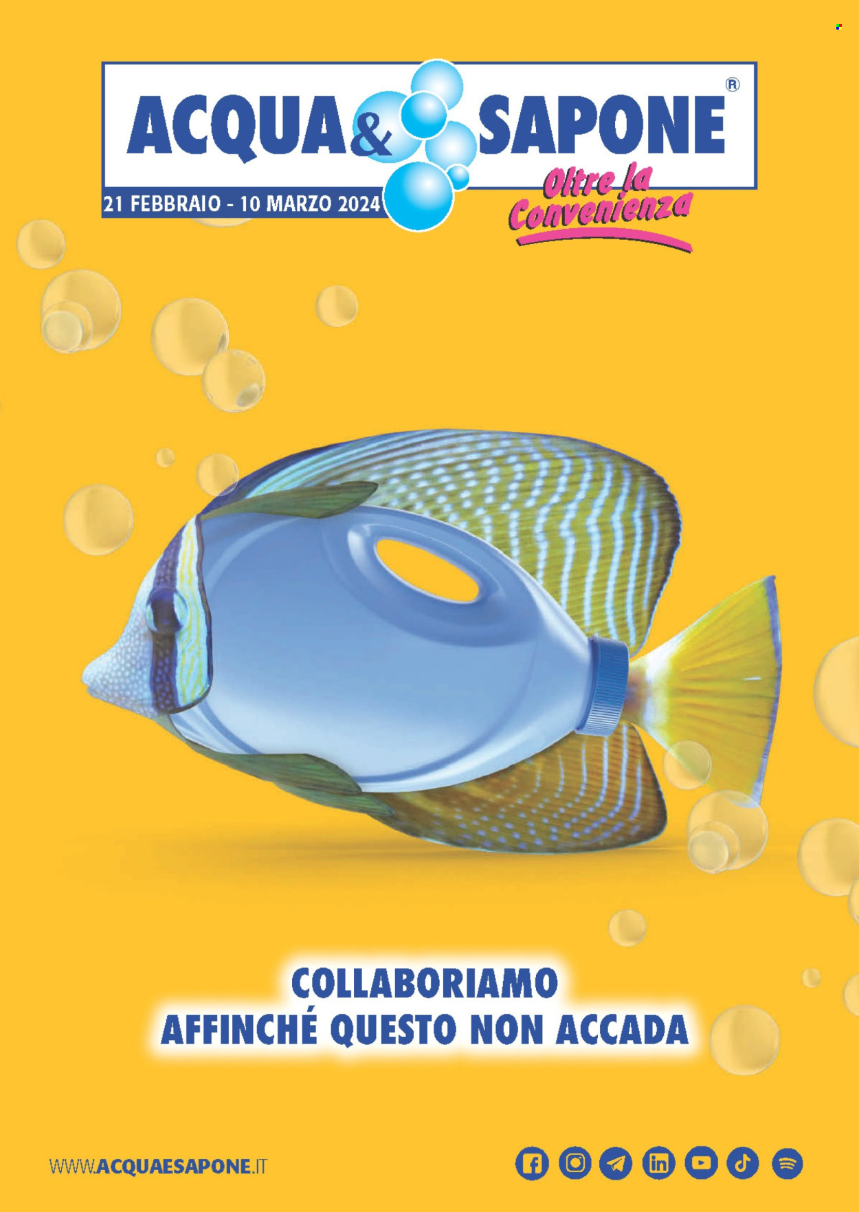 Volantino Acqua & Sapone - 21/2/2024 - 10/3/2024. Pagina 1