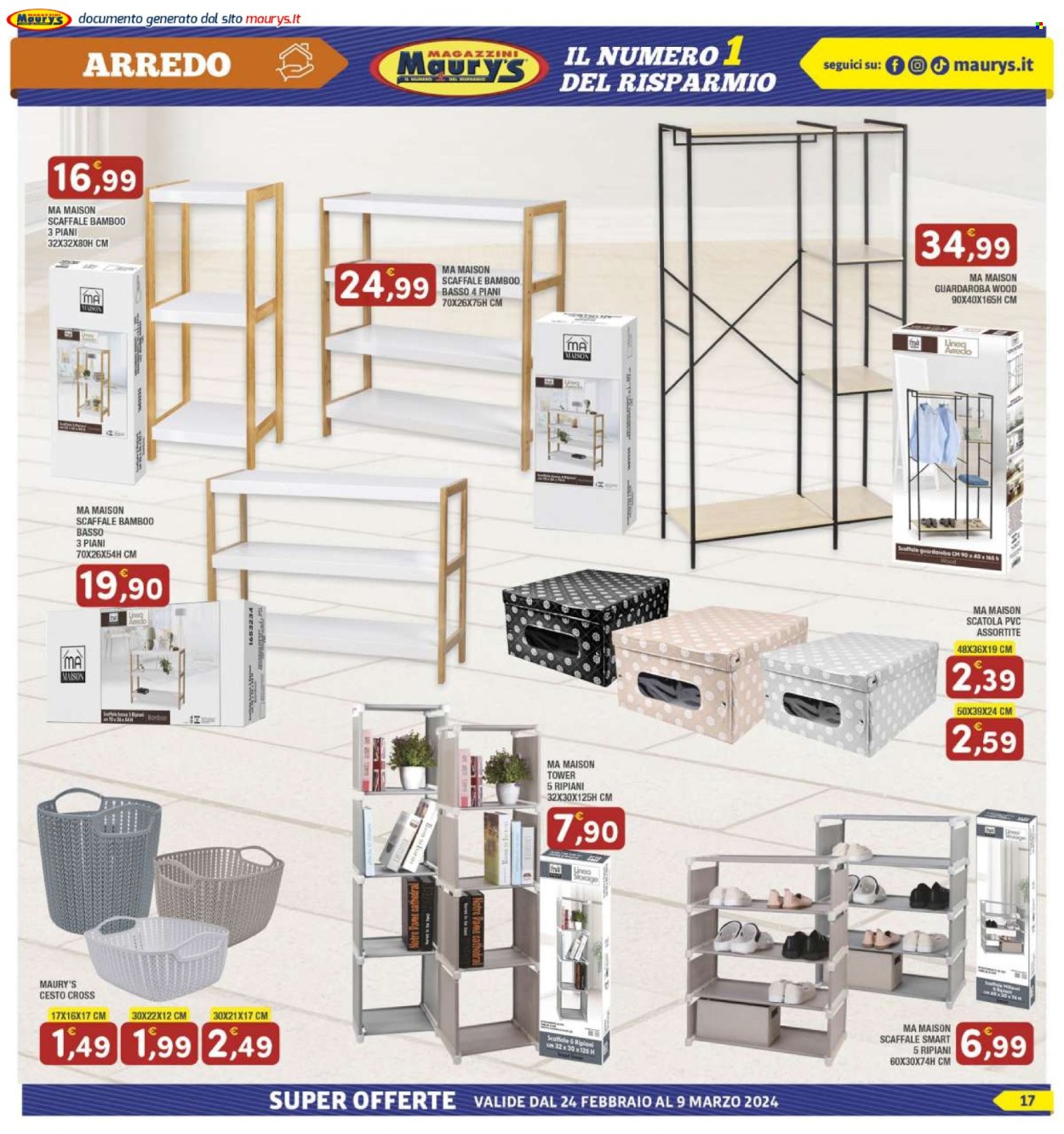 Volantino Maury's - 24/2/2024 - 9/3/2024. Pagina 17