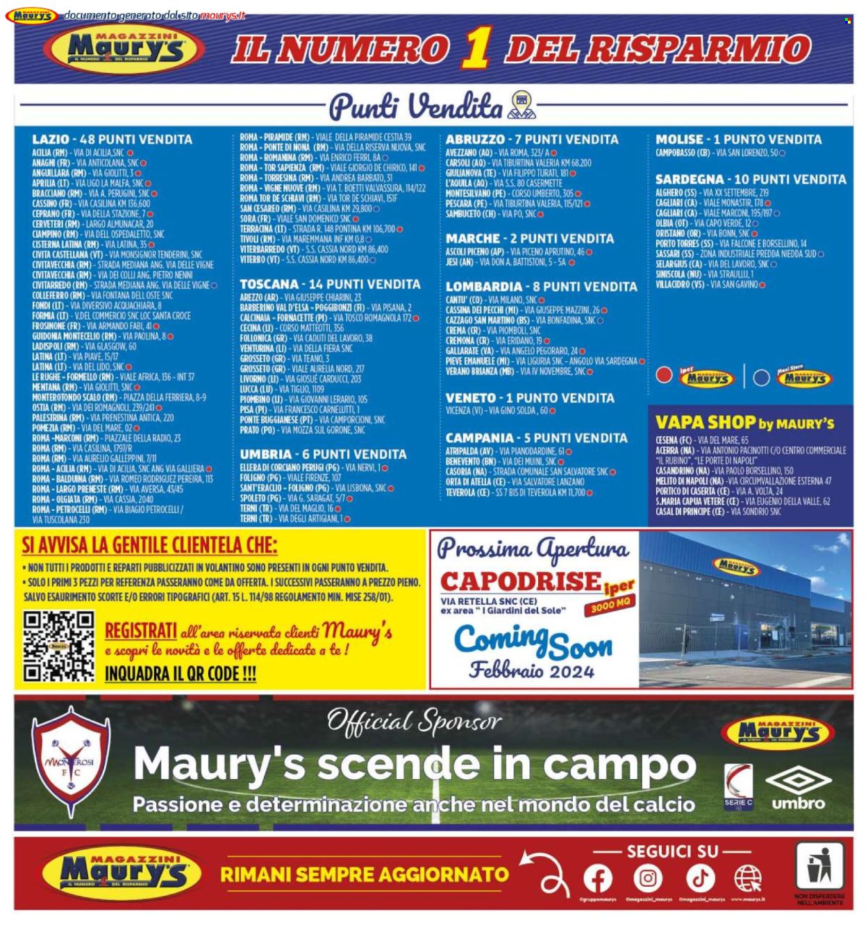 Volantino Maury's - 24/2/2024 - 9/3/2024. Pagina 24