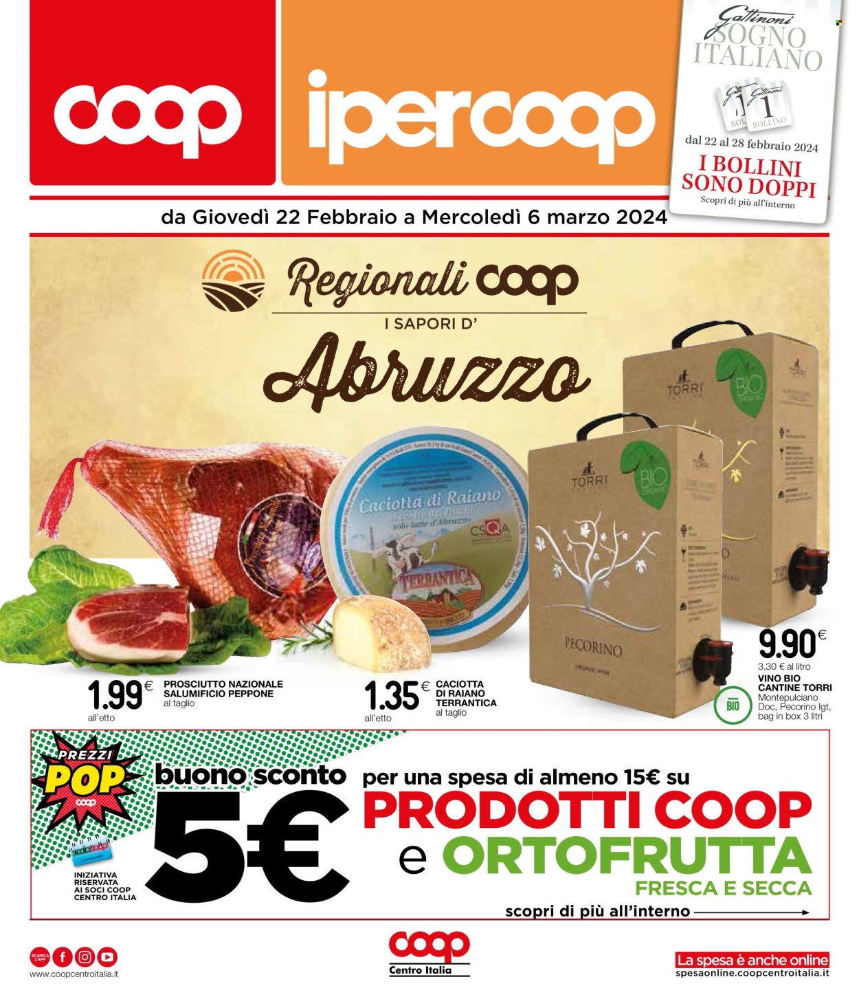 Volantino Coop - 22/2/2024 - 6/3/2024. Pagina 1